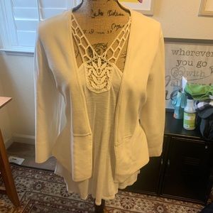 LOFT cream sweater